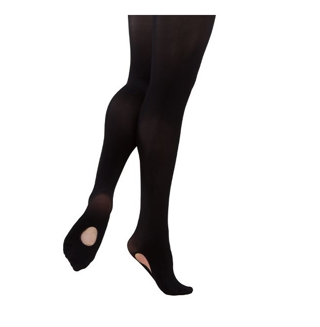 Adult Convertable Tights Black
